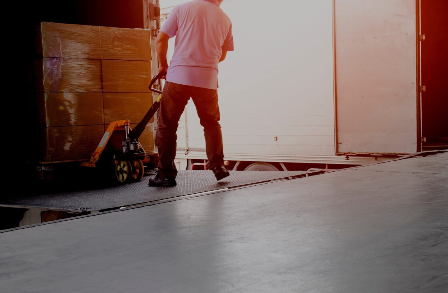 Man with Pallet Jack